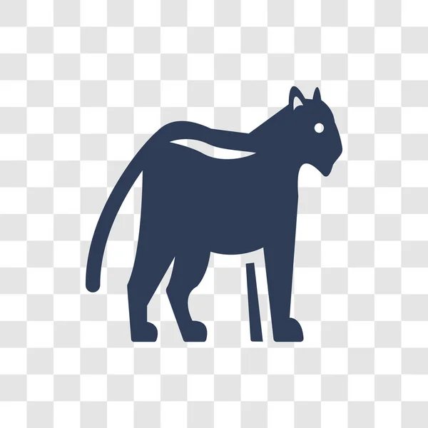 Panther Symbol Trendiges Panther Logo Konzept Auf Transparentem Hintergrund Aus — Stockvektor