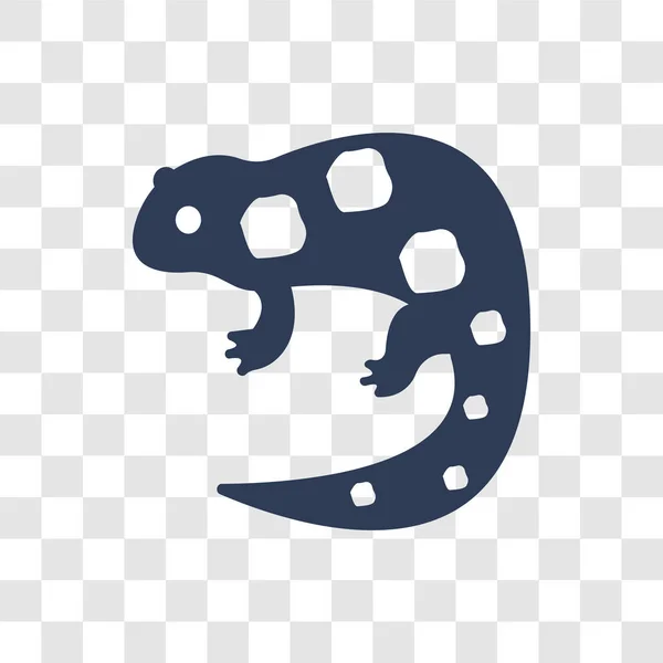 Ícone Salamandra Conceito Logotipo Salamandra Moda Fundo Transparente Coleta Animais —  Vetores de Stock
