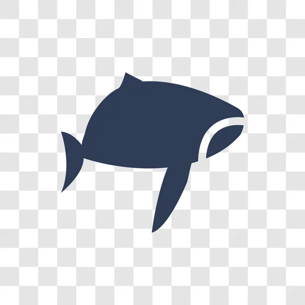 Whale Ikonen Trendiga Whale Logotyp Koncept Transparent Bakgrund Från Djur — Stock vektor