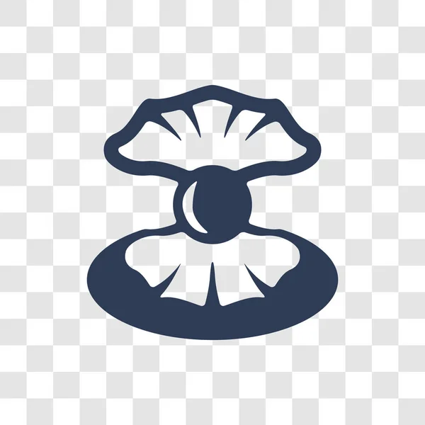 Αχιβάδα Εικονίδιο Μοντέρνα Γυαλιστερή Λογότυπο Έννοια Διαφανές Φόντο Από Συλλογή — Διανυσματικό Αρχείο