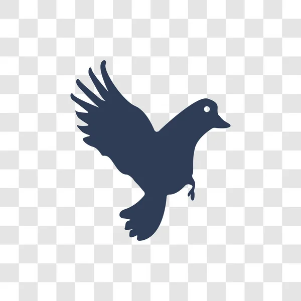 Fliegende Taube Trendy Flying Dove Logo Konzept Auf Transparentem Hintergrund — Stockvektor