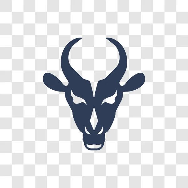Ikona Gazela Modny Koncepcja Logo Gazelle Przezroczystym Tle Kolekcji Zwierząt — Wektor stockowy