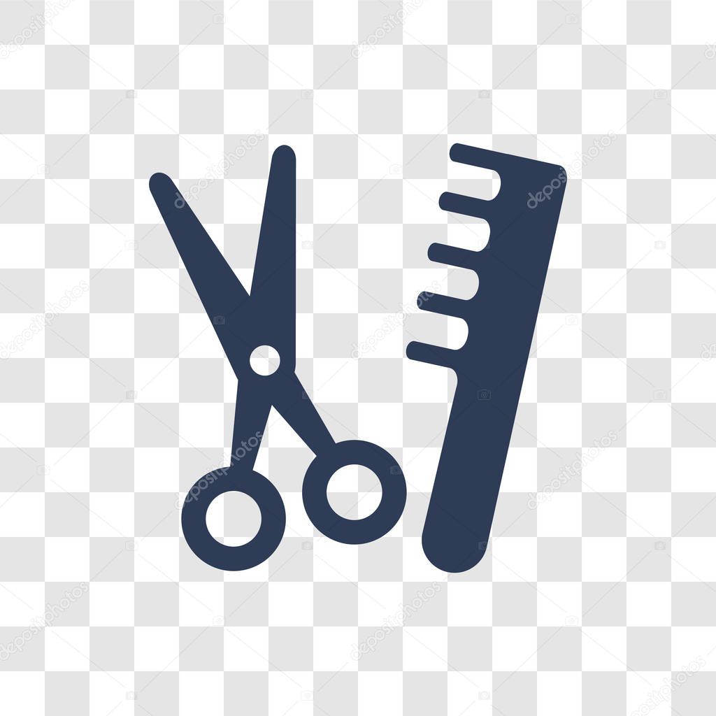 Grooming icon. Trendy grooming logo concept on transparent background from Hygiene collection