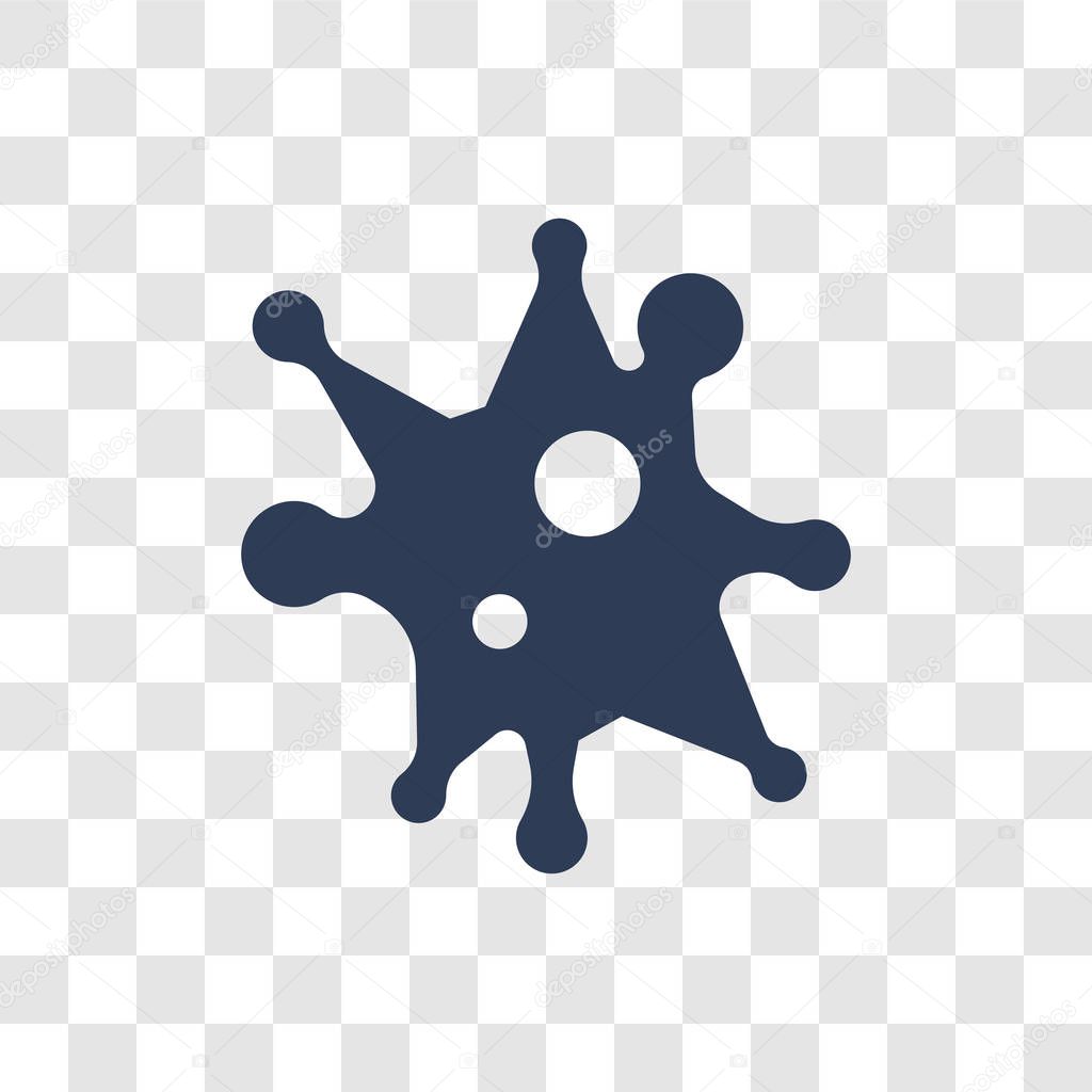 Virus icon. Trendy Virus logo concept on transparent background from Hygiene collection