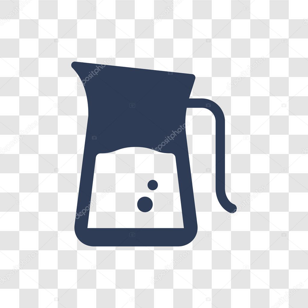 Pitcher icon. Trendy Pitcher logo concept on transparent background from kitchen collection