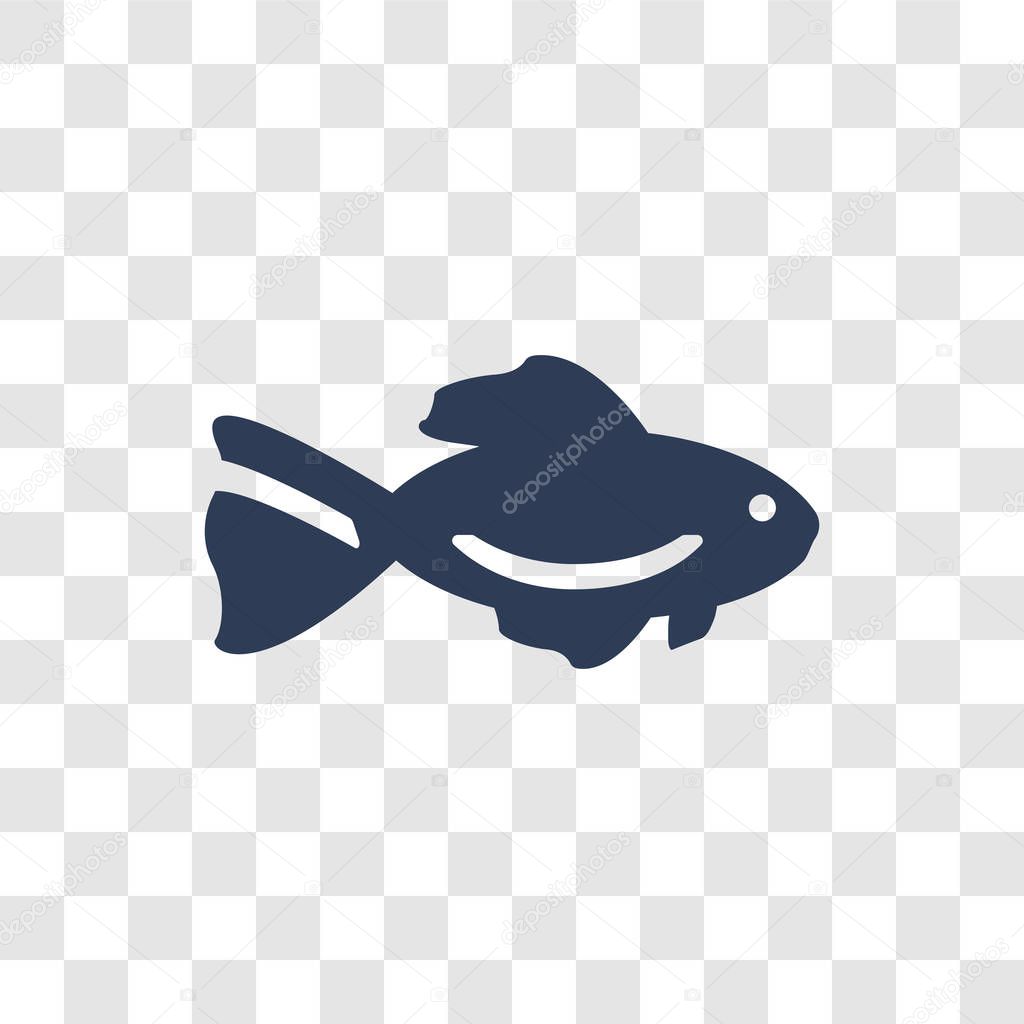 Fish icon. Trendy Fish logo concept on transparent background from animals  collection