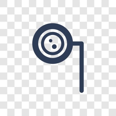 AR tek gözlük simgesi. Trendy Ar monokl logo kavramı yapay zeka koleksiyonundan şeffaf arka plan üzerinde