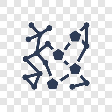 DNA yapısı simgesi. Trendy Dna yapısı logo kavramı yapay zeka koleksiyonundan şeffaf arka plan üzerinde