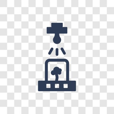 Kuluçka makinesi simgesi. Modaya uygun kuluçka logo kavramı yapay zeka koleksiyonundan şeffaf arka plan üzerinde