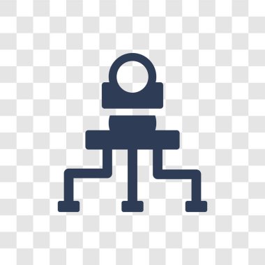 İçine simgesi. Trendy içine logo kavramı yapay zeka koleksiyonundan şeffaf arka plan üzerinde