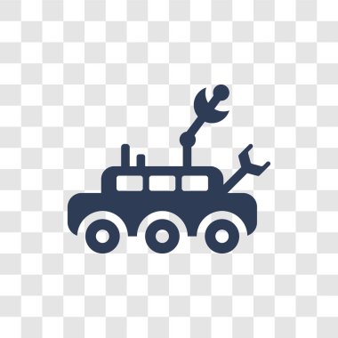 Mars rover simgesi. Trendy Mars rover logo kavram şeffaf arka plan astronomi Collection
