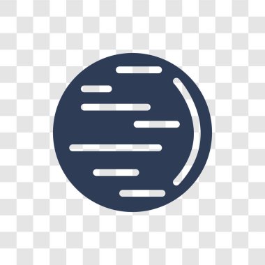 Neptune simgesi. Trendy Neptune logo kavramı astronomi koleksiyonundan şeffaf arka plan üzerinde