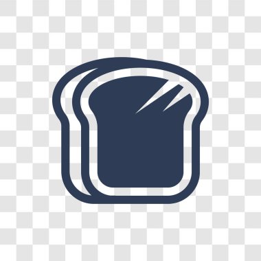 Tost simgesi. Doğum günü partisi ve düğün koleksiyonu şeffaf arka plan üzerinde trendy tost logo kavramı