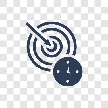 Görev simgesi. Trendy misyon logo kavramı iş ve analytics koleksiyonundan şeffaf arka plan üzerinde