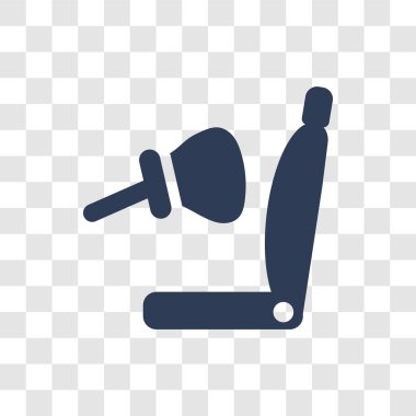 araba hava yastığı simgesi. Trendy araba hava yastığı logo kavramı araba parçaları koleksiyonundan şeffaf arka plan üzerinde