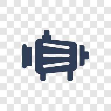 araba alternatör simgesi. Trendy araba alternatör logo kavramı araba parçaları koleksiyonundan şeffaf arka plan üzerinde