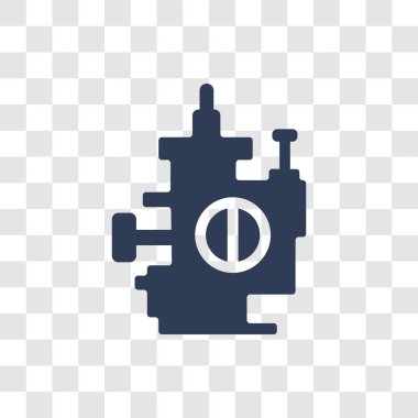 Araba şok simgesi. Trendy araba şok logo kavramı araba parçaları koleksiyonundan şeffaf arka plan üzerinde