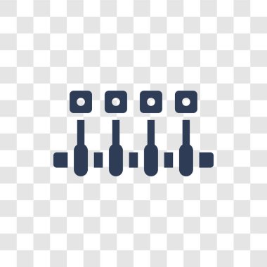 Araba krank mili simgesi. Trendy araba krank mili logo kavramı araba parçaları koleksiyonundan şeffaf arka plan üzerinde