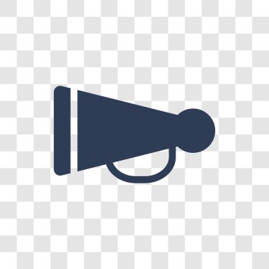 Araba boynuz simgesi. Trendy araba boynuz logo kavramı araba parçaları koleksiyonundan şeffaf arka plan üzerinde