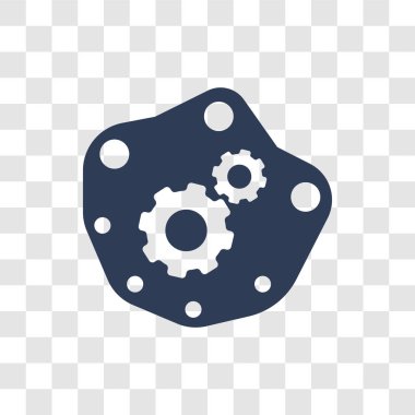 Araba petrol pompa simgesi. Trendy araba petrol pompa logo kavramı araba parçaları koleksiyonundan şeffaf arka plan üzerinde