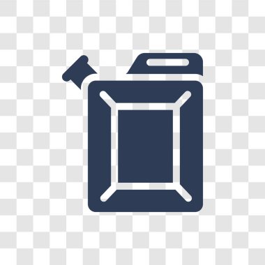 Araba benzin tankı simgesi. Trendy araba benzin tankı logo kavramı araba parçaları koleksiyonundan şeffaf arka plan üzerinde