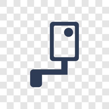 Araba kanat ayna simgesi. Trendy araba kanat ayna logo kavramı araba parçaları koleksiyonundan şeffaf arka plan üzerinde