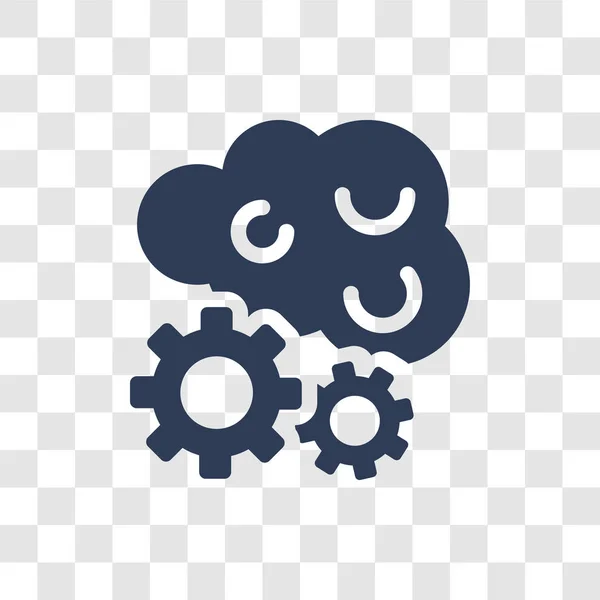 Icono Cloud Intelligence Concepto Logotipo Trendy Cloud Intelligence Sobre Fondo — Archivo Imágenes Vectoriales
