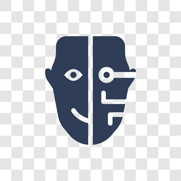 Кіборг значок. Модний кіборг логотип концепція на прозорий фон з колекції штучного інтелекту — стоковий вектор