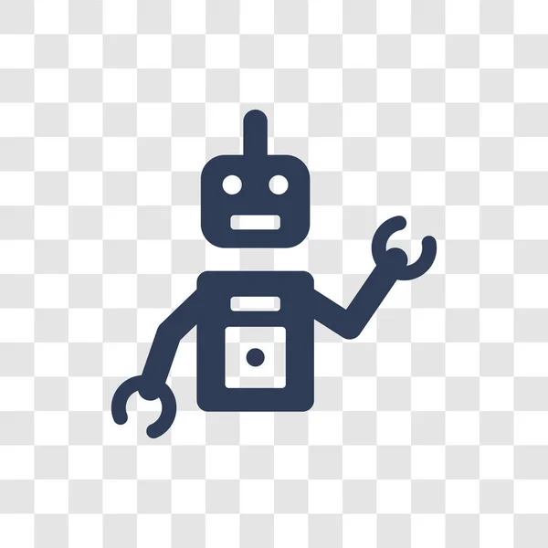 Προσωπική Droid Εικονίδιο Μοντέρνα Προσωπική Droid Λογότυπο Έννοια Διαφανές Φόντο — Διανυσματικό Αρχείο