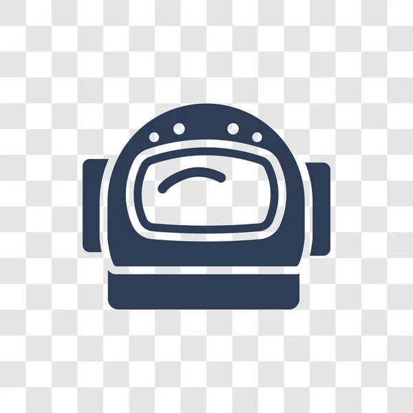 Astranaut Helm Ikone Trendiges Astranaut Helm Logo Konzept Auf Transparentem — Stockvektor