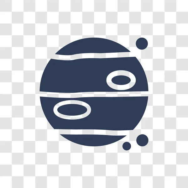 Ikona Jowisza Modny Koncepcja Logo Jowisza Przezroczystym Tle Kolekcji Astronomii — Wektor stockowy