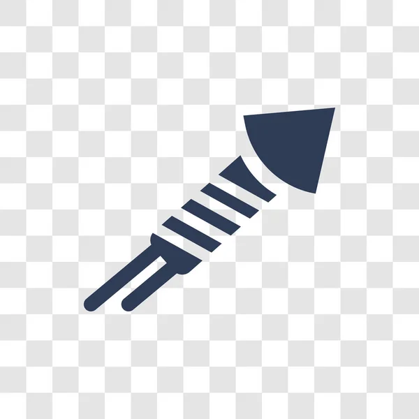 Icône Fusée Anniversaire Concept Tendance Logo Fusée Anniversaire Sur Fond — Image vectorielle