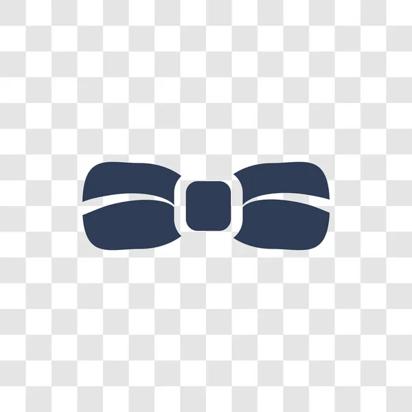 Піктограма Краватки Лука Концепція Логотипу Краватки Trendy Bow Прозорому Тлі — стоковий вектор