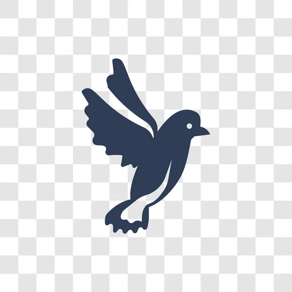 Gołąb Ikona Modny Dove Koncepcja Logo Przezroczyste Tło Urodziny Kolekcja — Wektor stockowy