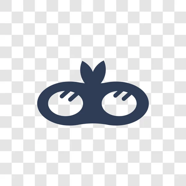 Значок Маски Очей Концепція Логотипу Модної Маски Очей Прозорому Тлі — стоковий вектор
