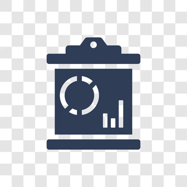 Analytics Ikonra Trendi Analytics Logo Fogalom Átlátszó Háttér Üzleti Analytics — Stock Vector
