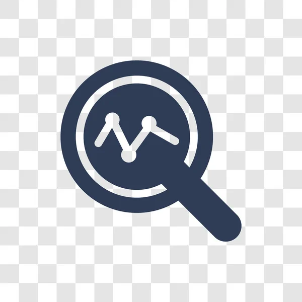 Ícone Análise Trendy Analysis Logo Concept Transparent Background Business Analytics — Vetor de Stock