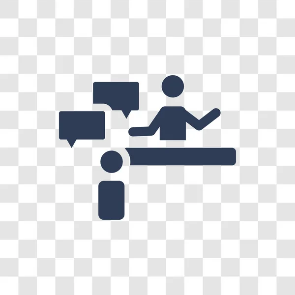 Beratungs Symbol Trendiges Consulting Logo Konzept Auf Transparentem Hintergrund Aus — Stockvektor