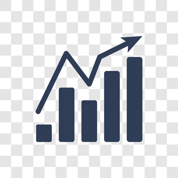 Büyüme Simgesi Modaya Uygun Büyüme Logo Kavramı Analytics Koleksiyonundan Şeffaf — Stok Vektör