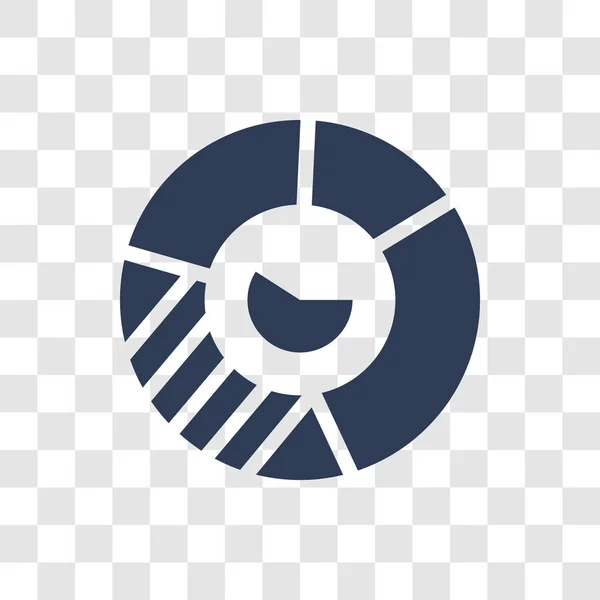 Rundes Wertdiagramm Symbol Trendiges Rundwertdiagramm Logo Konzept Auf Transparentem Hintergrund — Stockvektor