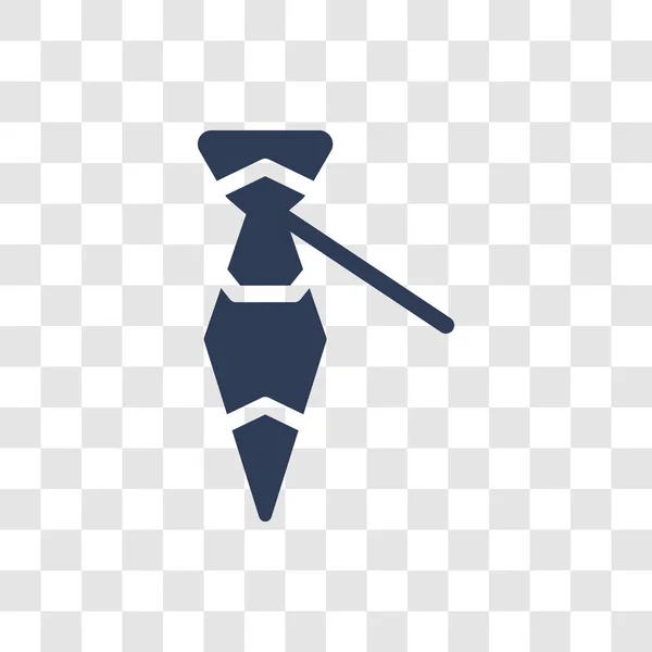 Nyakkendő Ikonra Trendi Nyakkendő Logo Fogalom Átlátszó Háttér Üzleti Analytics — Stock Vector