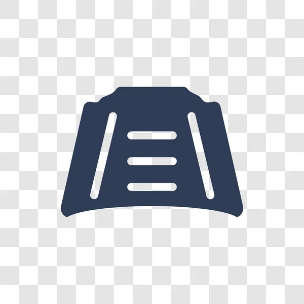 Значок Капота Машины Современная Концепция Логотипа Капота Автомобиля Прозрачном Фоне — стоковый вектор