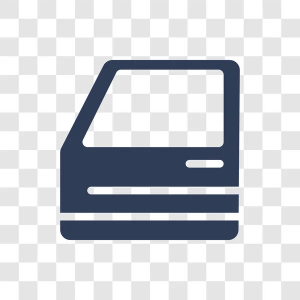 Εικονίδιο Αυτοκινήτου Πόρτα Μοντέρνο Αυτοκίνητο Πόρτα Λογότυπο Έννοια Διαφανές Φόντο — Διανυσματικό Αρχείο