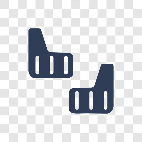Autoschlammklappen Ikone Trendiges Auto Schlammklappen Logo Konzept Auf Transparentem Hintergrund — Stockvektor