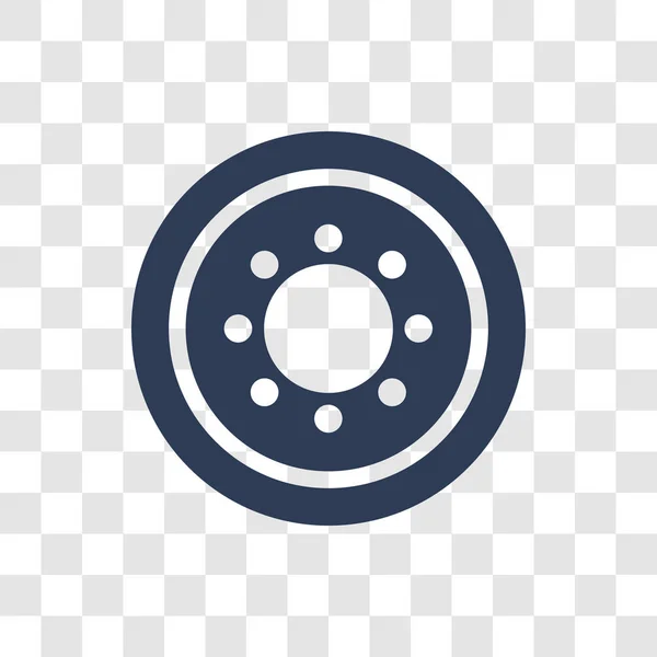 Иконка Запасного Колеса Современная Концепция Логотипа Запасного Колеса Автомобиля Прозрачном — стоковый вектор