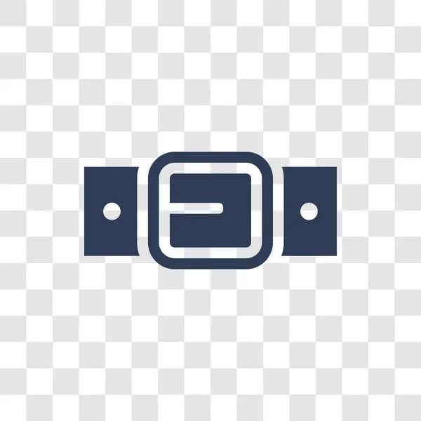 Icono Del Cinturón Concepto Logotipo Trendy Belt Sobre Fondo Transparente — Archivo Imágenes Vectoriales