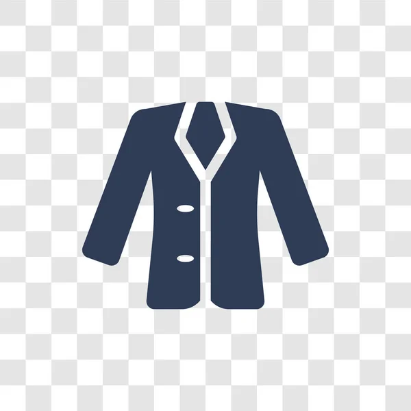 Значок Блейзера Концепция Логотипа Trendy Blazer Прозрачном Фоне Коллекции Одежды — стоковый вектор