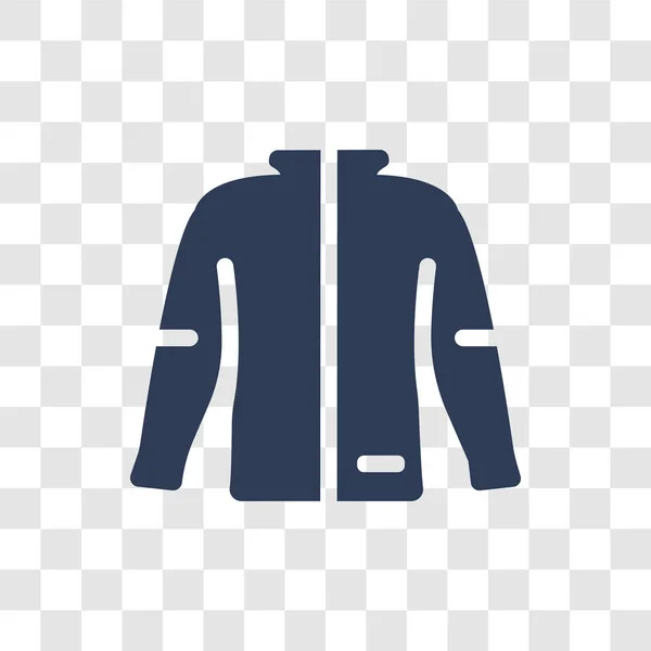 Значок Беговой Куртки Теплая Концепция Логотипа Беговой Куртки Прозрачном Фоне — стоковый вектор