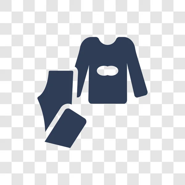 Pijama Ikona Moderní Koncepce Pijama Logo Průhledném Pozadí Kolekce Oblečení — Stockový vektor