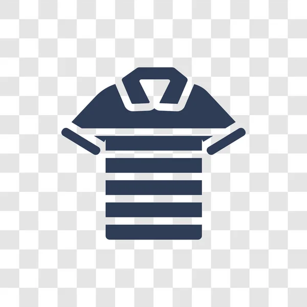 Poloshirt Pictogram Trendy Polo Shirt Logo Concept Transparante Achtergrond Uit — Stockvector